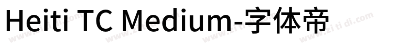 Heiti TC Medium字体转换